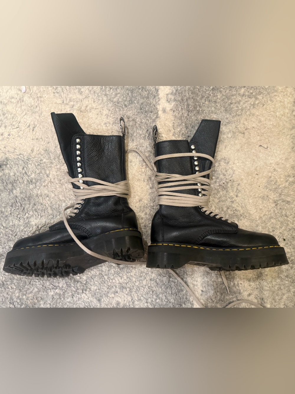 Rick Owens x Dr. Martens 1918 Platform Boots – UK 9 / US 10 – Unworn